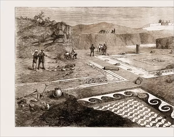 Excavating the Ruins of a Roman Villa at Malta, 1881