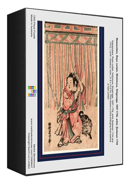 Nawasudare, Rope curtain. Nishimura, Shigenaga, 1697-1756, artist, [between 1744