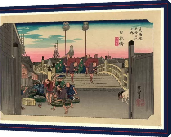 1797-1858 1830 1858 Ando Bridge Hiroshige Nihon