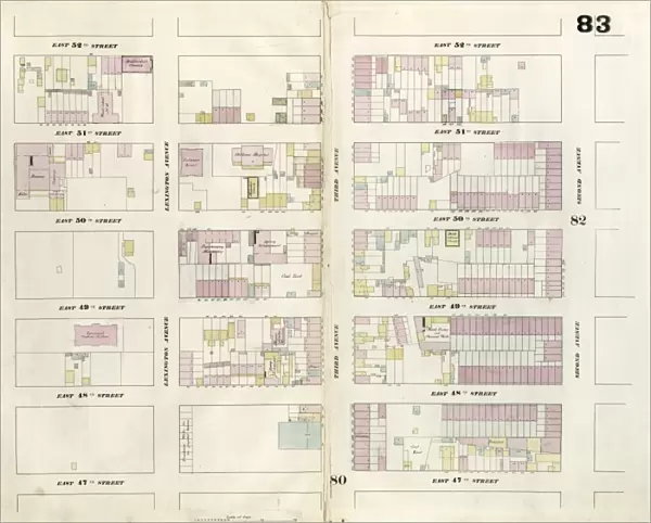 Plate 83: Map bounded by East 52nd Street, Second Avenue, 47th Street, Fourth Avenue
