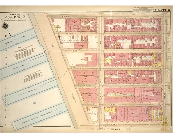 Plate 6, Part of Section 3: Bounded by W. 20th Street, Ninth Avenue, W. 14th Street