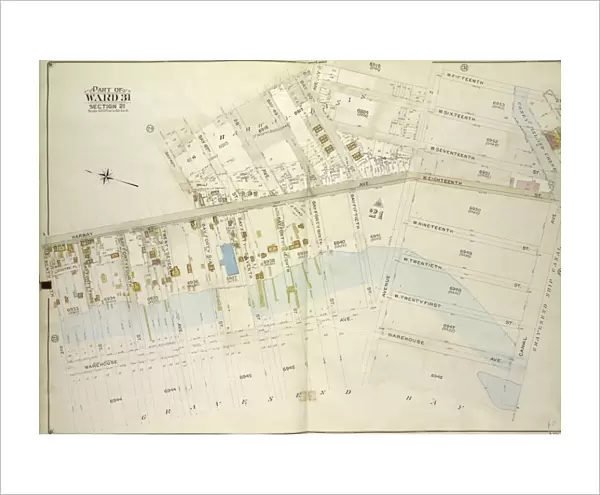 Brooklyn, Vol. 7, Double Page Plate No. 25; Part of Ward 31, Section 21; Map bounded by W