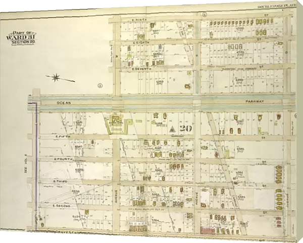 Brooklyn, Vol. 7, Double Page Plate No. 7; Part of Ward 31, Section 20; Map bounded by E