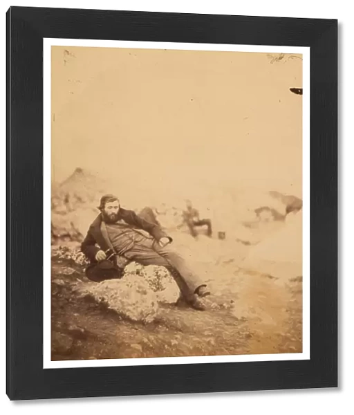 Mr. Simpson the artist, Crimean War, 1853-1856, Roger Fenton historic war campaign photo