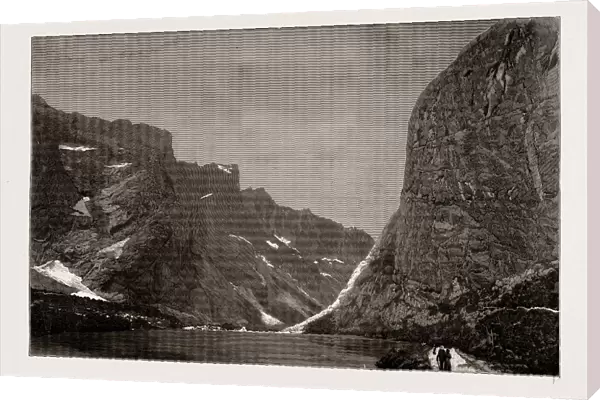 The Romsdal, with the Troldtinderne Range, Norway, 1886