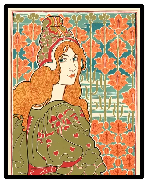 Louis John Rhead (American, 1857 - 1926). Jane, 1897. Color lithograph on wove paper