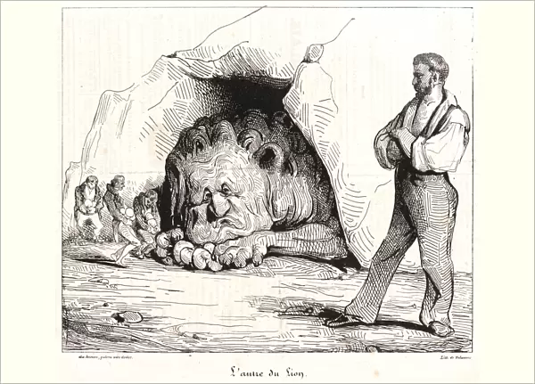 Honore Daumier (French, 1808 - 1879). L Antre du Lion, 1834