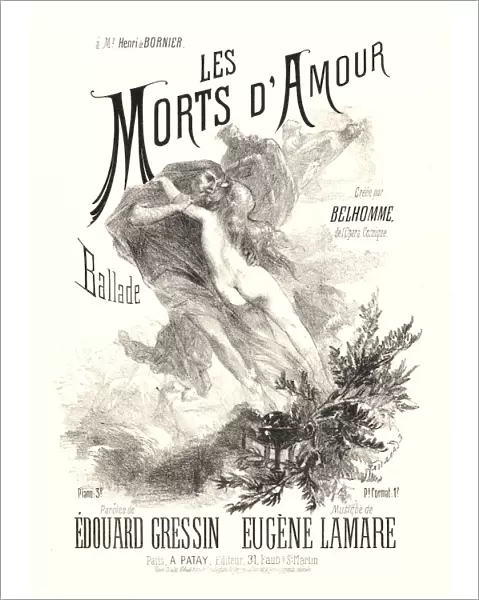 Eugene Carriere (French, 1849 - 1906). Les Morts d Amour, 1885 (possibly). Lithograph