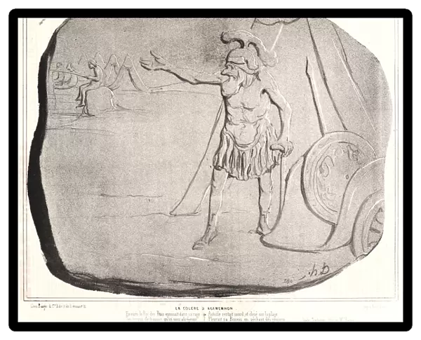 Honore Daumier (French, 1808 - 1879). La Colere d Agamemnon, 1842