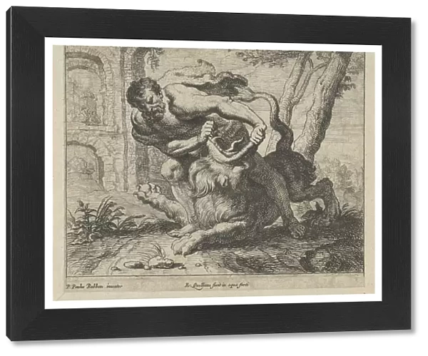 Samson and the lion, Erasmus Quellinus (II), 1617 - 1678