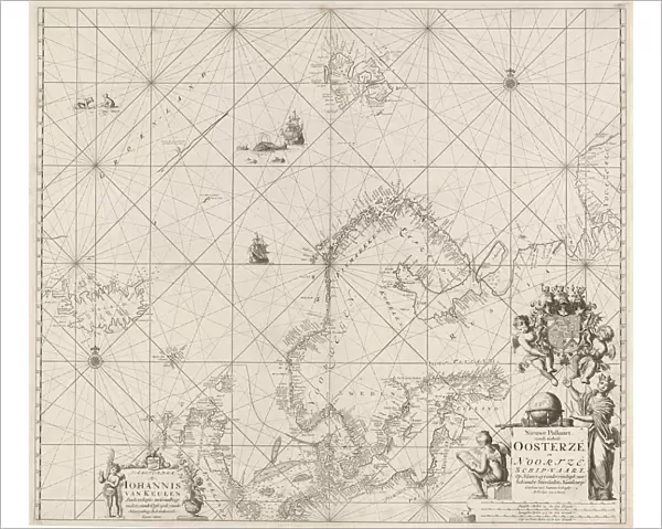 Sea chart of the Baltic and North Sea, Jan Luyken, Johannes van Keulen (I), unknown
