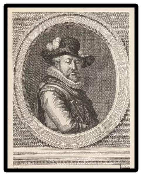 Portrait of Albert Coenraads Burgh, Jacob Houbraken, Paulus Moreelse, Hendrik Pothoven