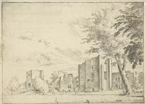 Ruin of castle Brederode, Dirck de Bray, 1674