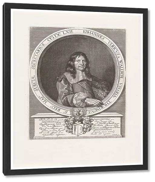 Portrait of Johann Ulrich von Wallich, Jeremias Falck, Gerd Dittmers, 1662 - 1677