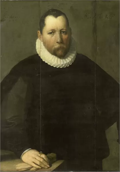 Portrait of Pieter Jansz Kies, Burgomaster of Haarlem, Cornelis Cornelisz. van Haarlem