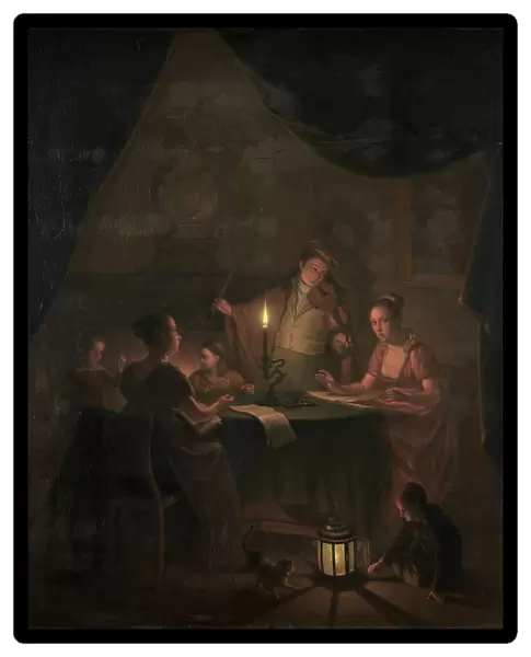 A Musical Party by Candlelight, Michiel Versteegh, 1786 - 1820