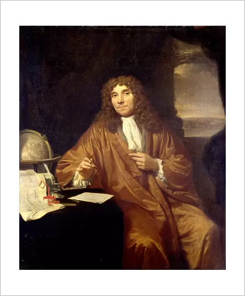 Portrait of Anthonie van Leeuwenhoek, Natural Philosopher and Zoologist in Delft