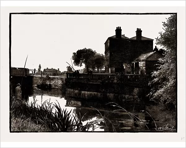 COOKs FERRY, UK, engraving 1881 - 1884