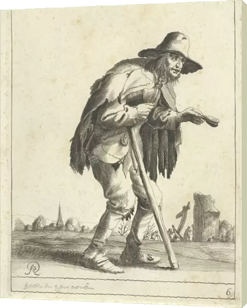 Leper beggar, Pieter Jansz. Quast, 1634