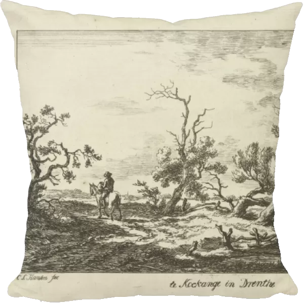 Rider in a landscape, Carel Lodewijk Hansen, c. 1780 - 1840