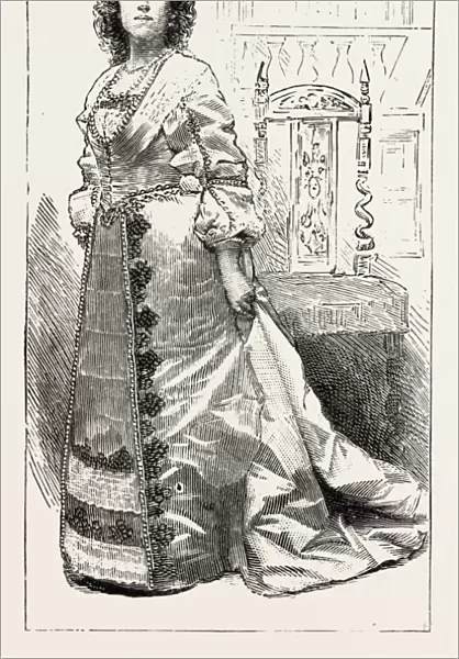 QUEEN HENRIETTA MARIA, Miss Kate Behnke, engraving 1890, UK, U. K. Britain, British
