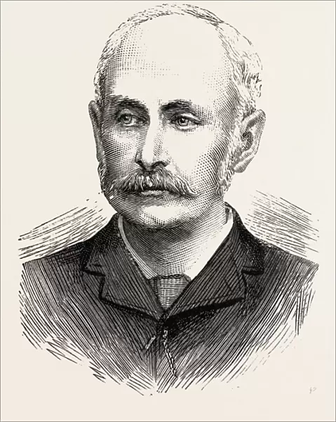 SIR EDWARD BRADFORD, THE NEW COMMISIONER OF POLICE, engraving 1890, UK, U. K. Britain