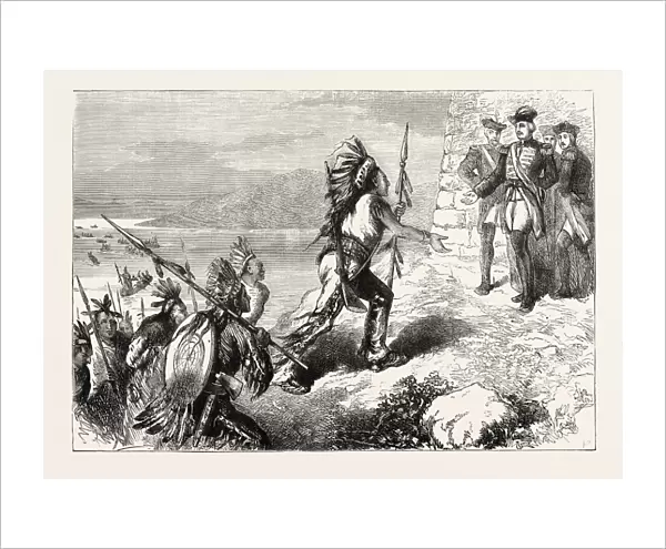 Arrival of Indian Auxiliaries at the French Camp, Us, Usa, 1870S Engraving