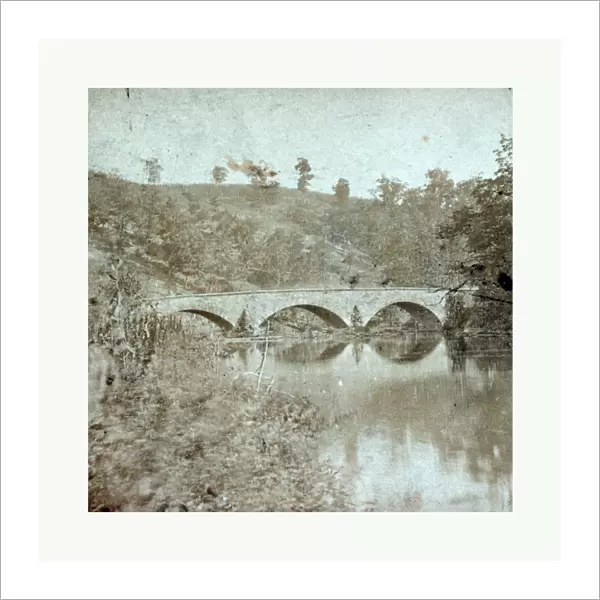American Civil War: Antietam Bridge, on Sharpsburgh and Boonsboro Turnkpike, a stone