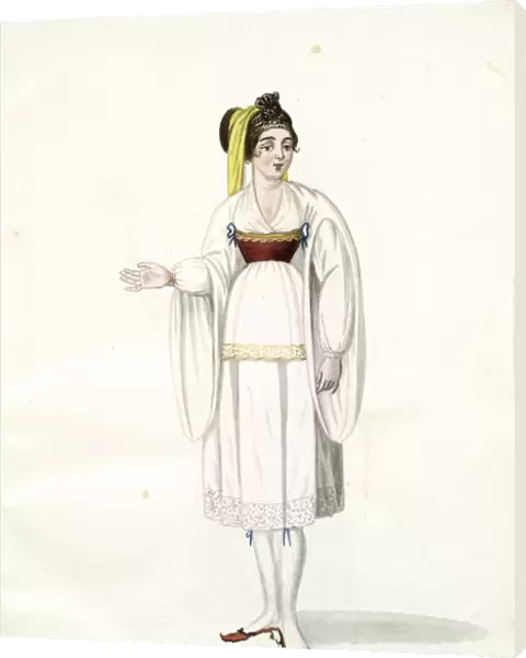 Costume des femmes de Polycandre. [84]. Mahmud II, Sultan of the Turks, 1784-1839