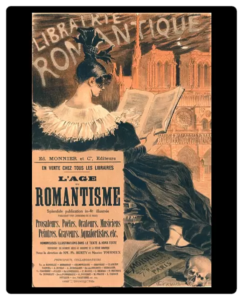 poster for Librairie Romantique. Promoting the book L age du Romantisme, The