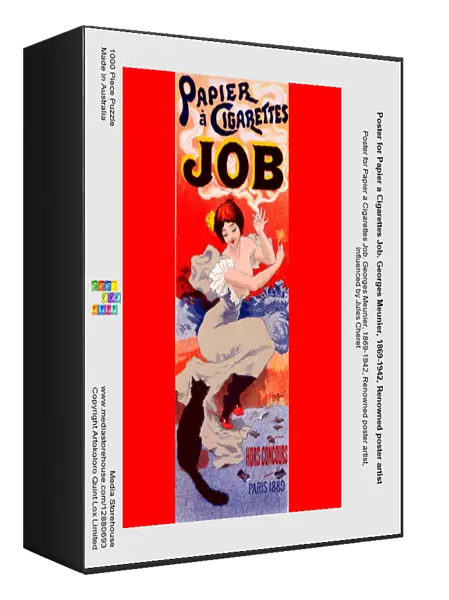 Poster for Papier a Cigarettes Job. Georges Meunier, 1869-1942, Renowned poster artist