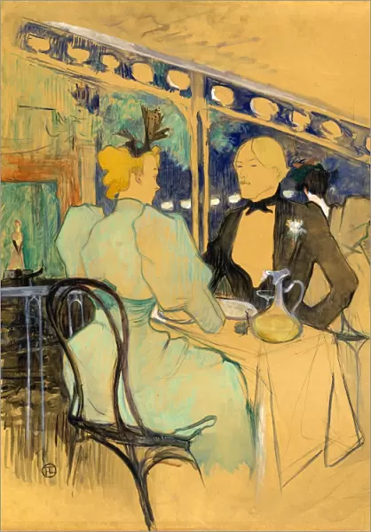 Henri de Toulouse-Lautrec (French, 1864 - 1901), Fashionable People at Les Ambassadeurs