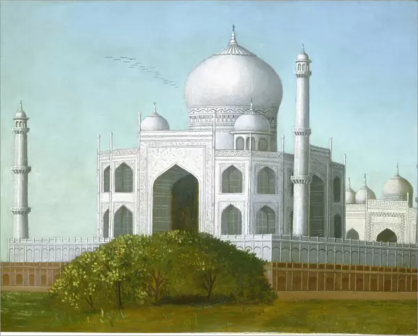 Erastus Salisbury Field, The Taj Mahal, American, 1805-1900, c. 1860-1880, oil on canvas
