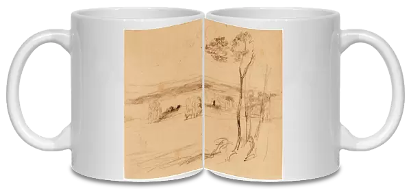 Randolph Caldecott, British (1846-1886), Trouville-sur-Mer, 1879, graphite on wove paper