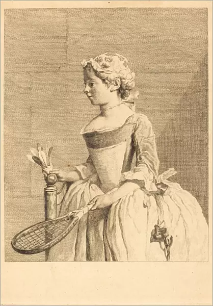 Bernard Lepicie after Jean Sima on Chardin (French, 1698 - 1755), Jeune fille au volant
