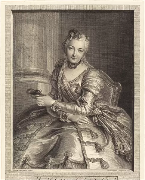 Pierre Louis de Surugue after Charles-Antoine Coypel (French, 1710 or 1716 - 1772), Mme