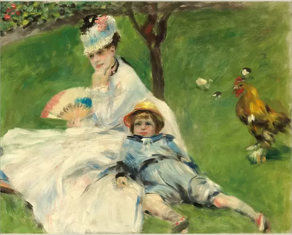 Auguste Renoir, Madame Monet and Her Son, French, 1841-1919, 1874, oil on canvas