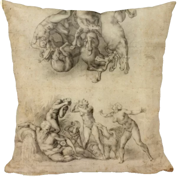 Agnolo Bronzino or Giulio Clovio after Michelangelo, Italian (1503-1572), The Fall