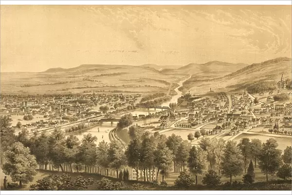 Bethlehem and South Bethlehem, Pa. Looking north east by G. A. Rudd, N. Y. 1877. US
