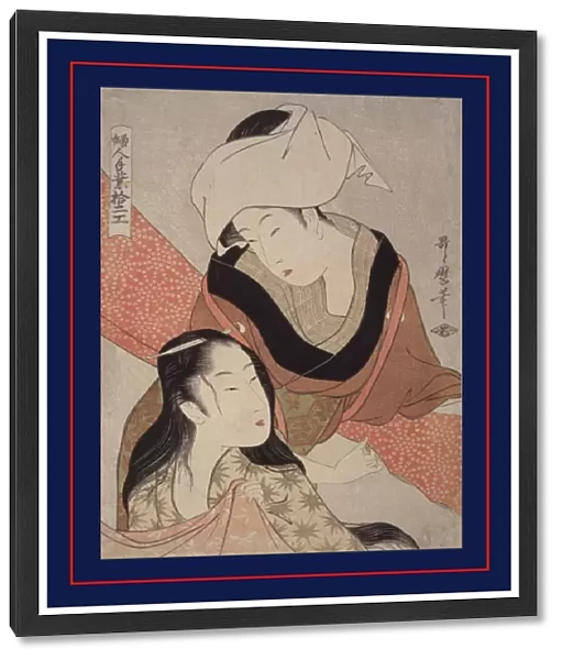 Shinshi-bari] = [Cloth-stretcher], Kitagawa, Utamaro (1753?-1806), (Artist), Date Created