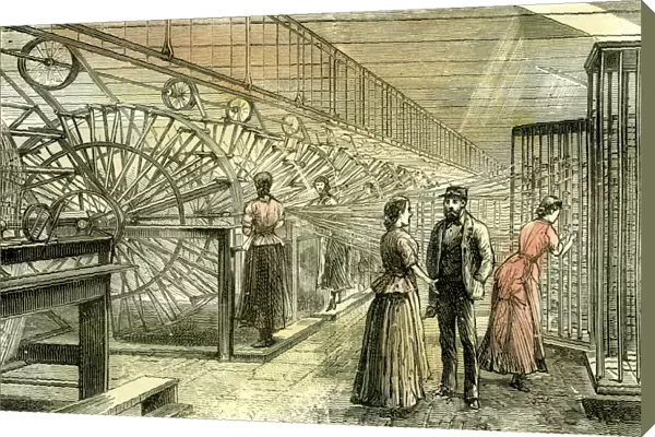Aberdeen, Granholm Tweed Mills, 1885, UK, Warping Machines