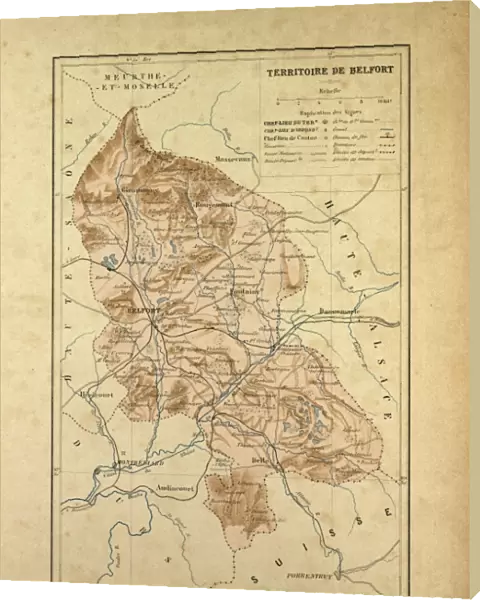 Map of Territoire De Belfort, France