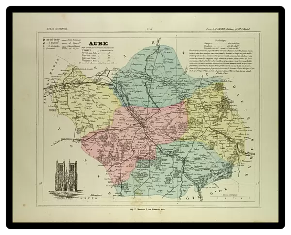 Map of Aube, France