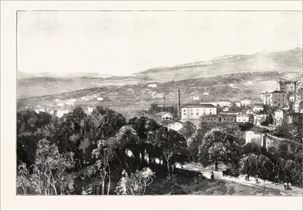 The Queens Visit to the South of France: General View of Grasse