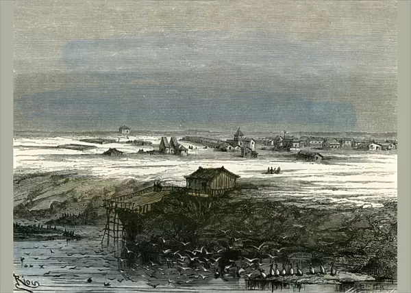 islay, peru, 1869, south America, harbor, landmark, body of salty water, sea, travel