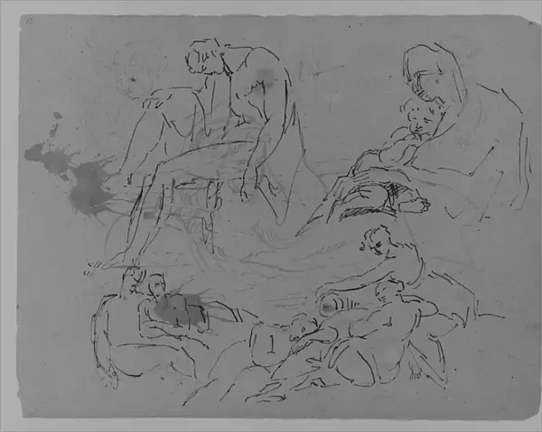 Sketchbook 1810-20 Ink wash paper 9 x 11 1  /  2
