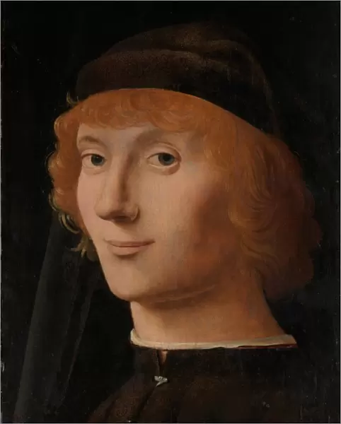 Portrait Young Man ca 1470 Oil wood 10 5  /  8 x 8 1  /  8