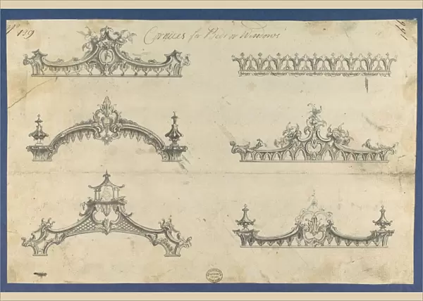 Cornices Beds Windows Chippendale Drawings Vol