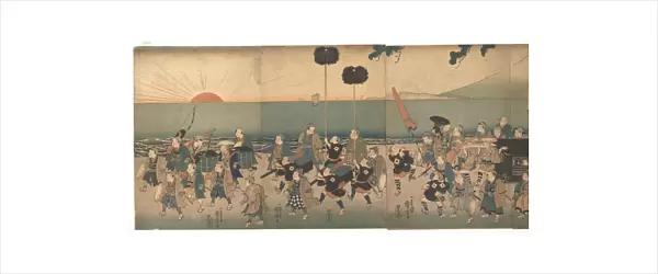 Boys Play-acting Daimyo Procession Edo period
