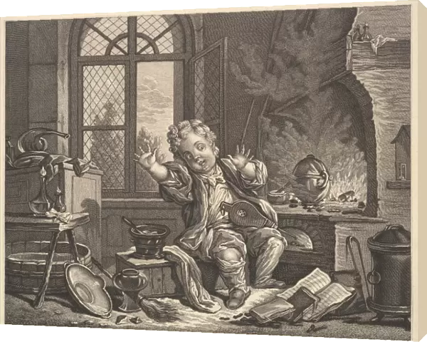 Glass Blower ca 1753 Etching engraving Sheet